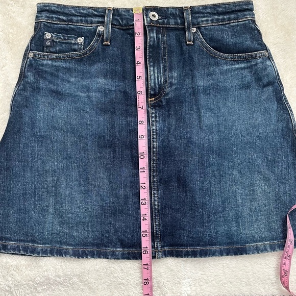 AG Adriano Goldschmied Women's The ALI A-Line Jean Skirt 28 Reg Faded Blue Denim - Picture 3 of 6